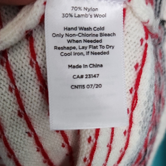 TALBOTS Pullover Sweater Women Size Mp Fair Isle Nordic - Picture 5 of 5